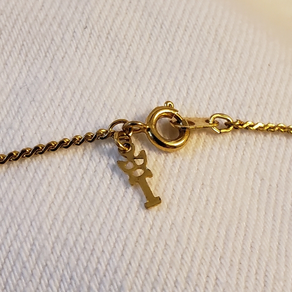 Vintage Crown Trifari Long Necklace Spiral Shell Shape brown pendant - Picture 6 of 8